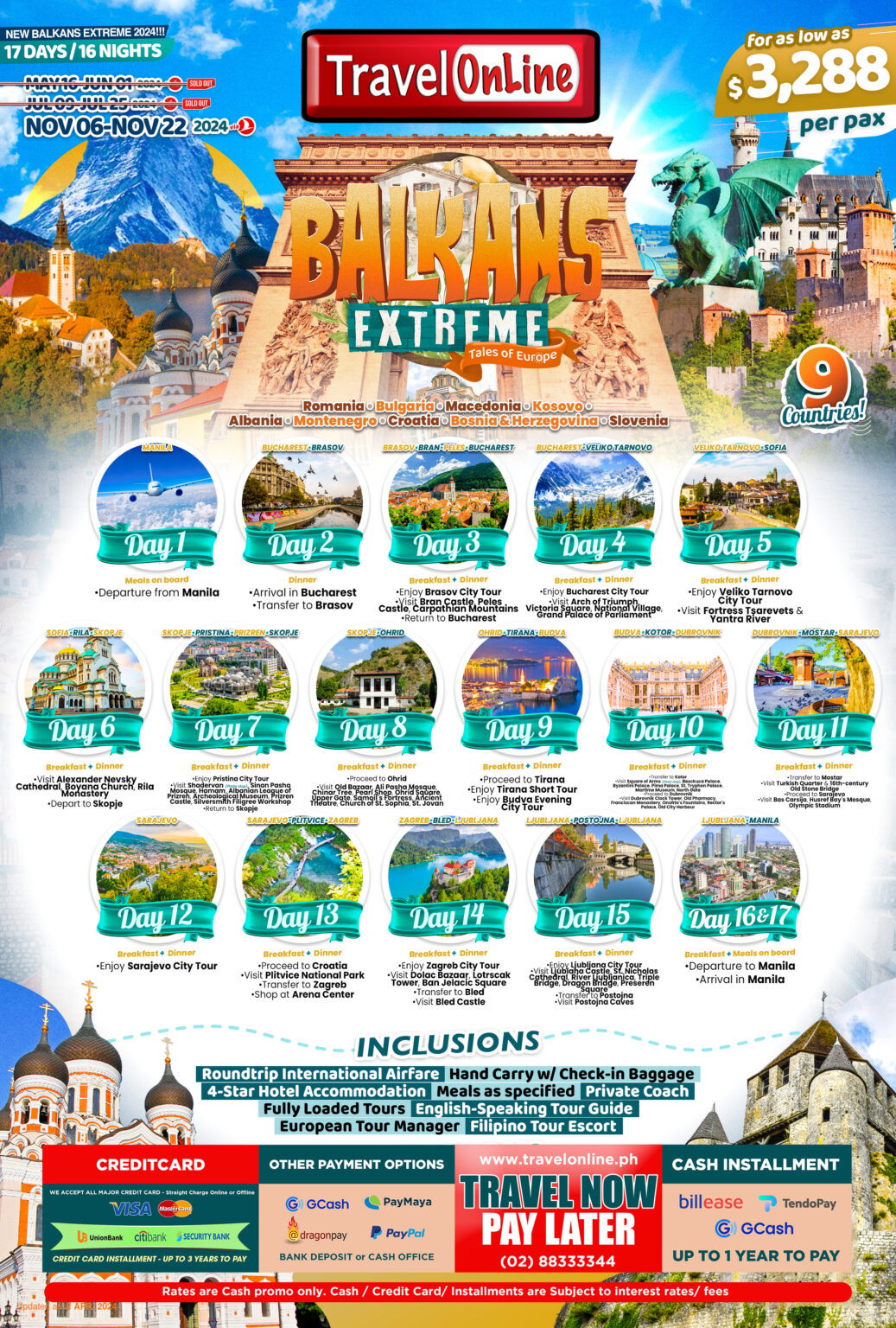 BALKANS ALL IN PACKAGES FROM PHILIPPINES - TravelOnline Philippines