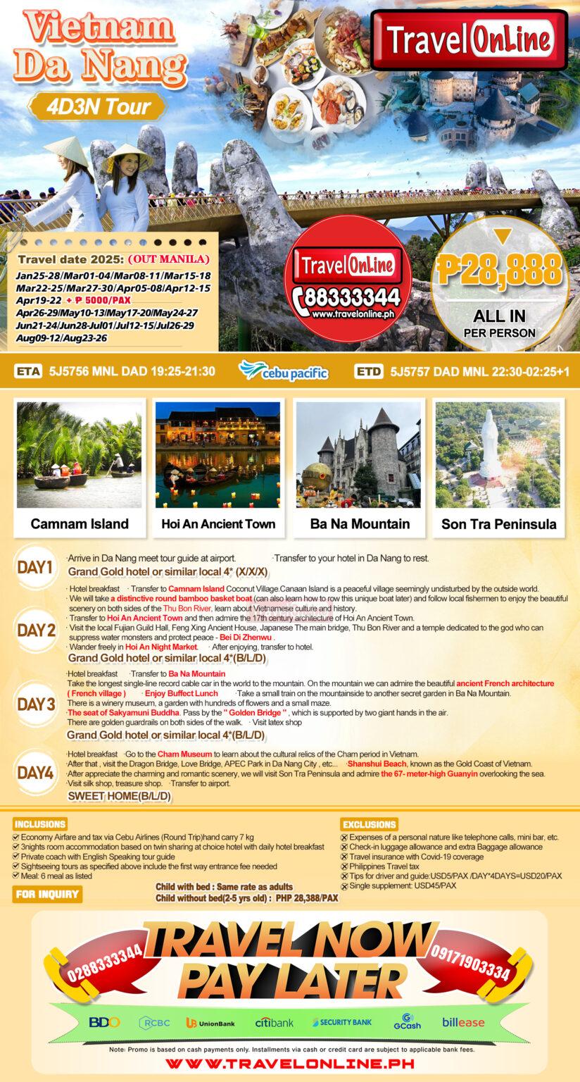 VIETNAM ALL IN PACKAGES FROM PHILIPPINES - TravelOnline Philippines