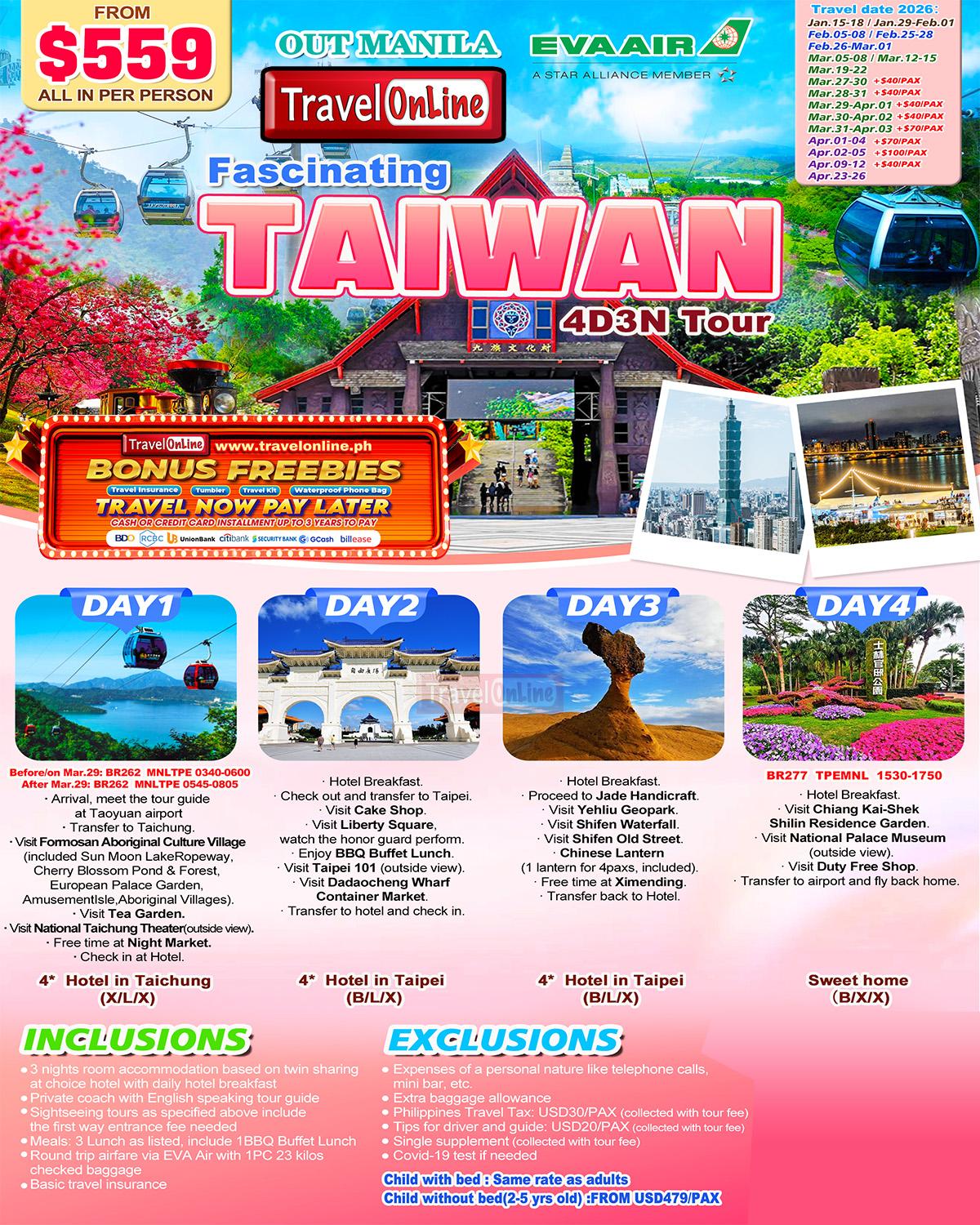 Taiwan All-In Packages from the Philippines – As Low as ₱23k/Pax ...