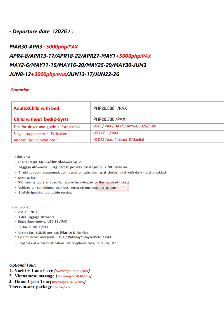 Hanoi Vietnam All-In Tour Packages from the Philippines – As Low as ...