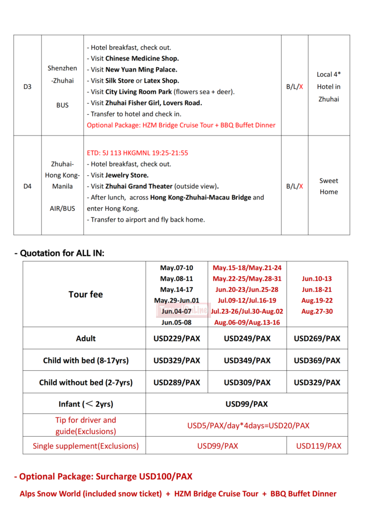 Hong Kong China All In Packages from Manila Philippines as low as ₱13K ...