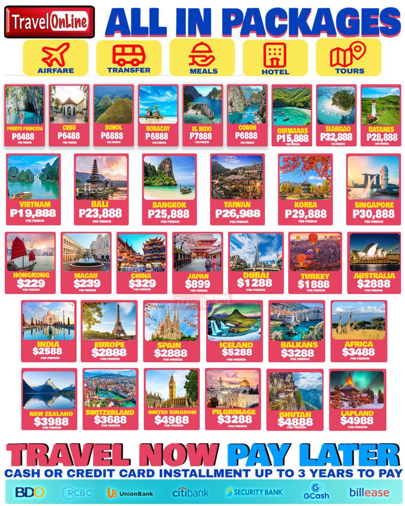 TRAVELONLINE PACKAGES - TravelOnline Philippines